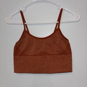 PINK Victoria's Secret Burnt Orange Sports Bra